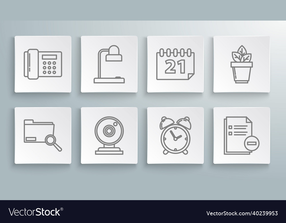 Set line search concept with folder table lamp