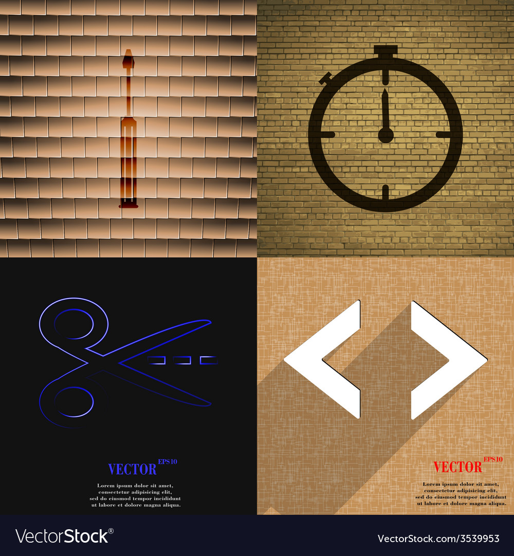Set of abstract backgrounds with different web