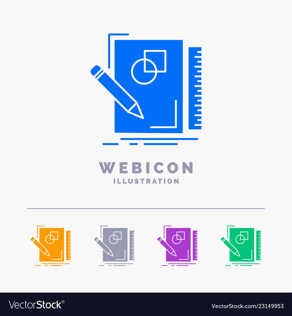 Sketch sketching design draw geometry 5 color vector image Sketch sketching design draw geometry 5 color