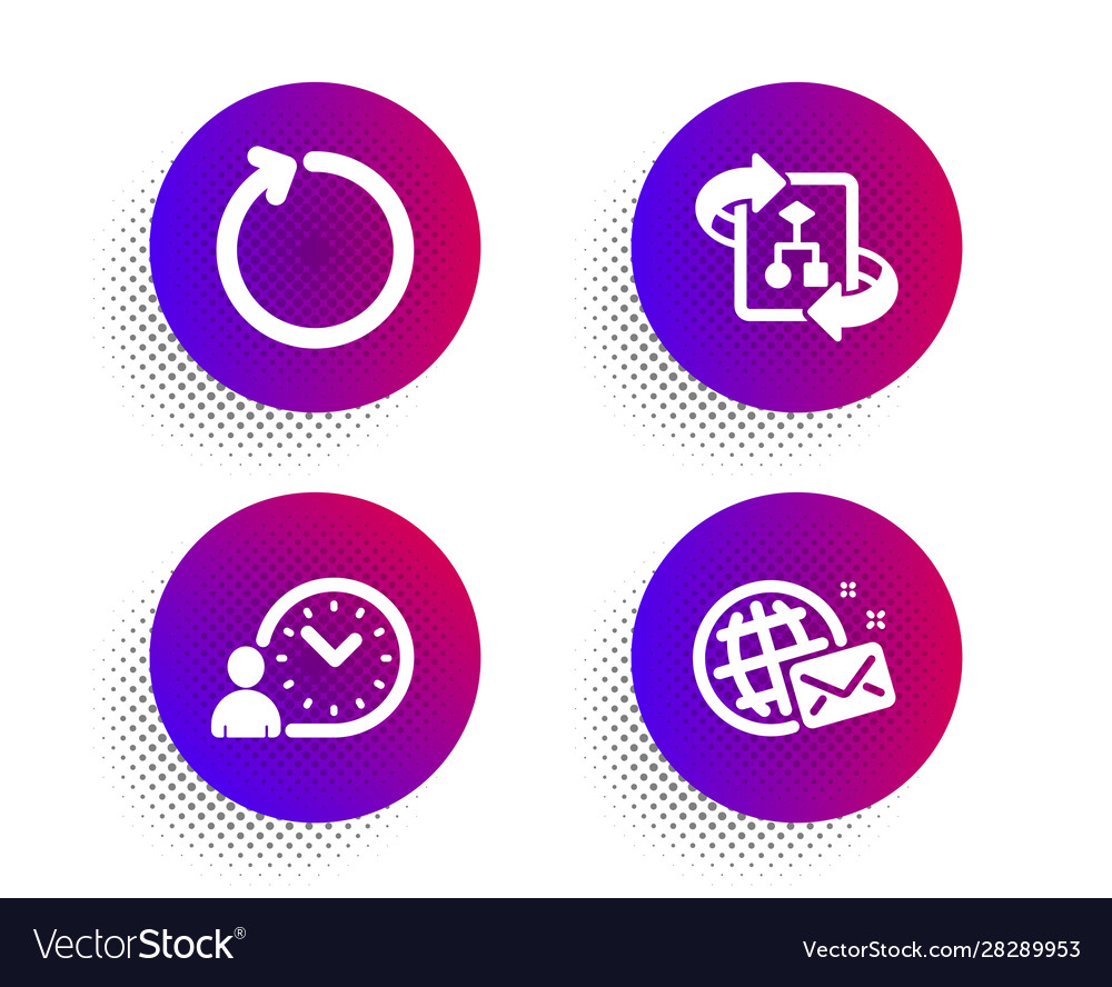 Technischer Algorithmus Zeitmanagement und Schleife vector image Technischer Algorithmus Zeitmanagement und Schleife