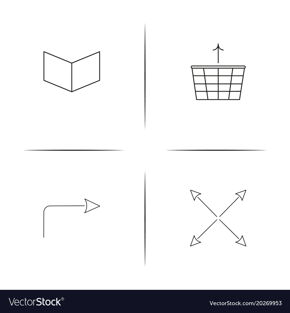 Web linear simple icon setoutline icons
