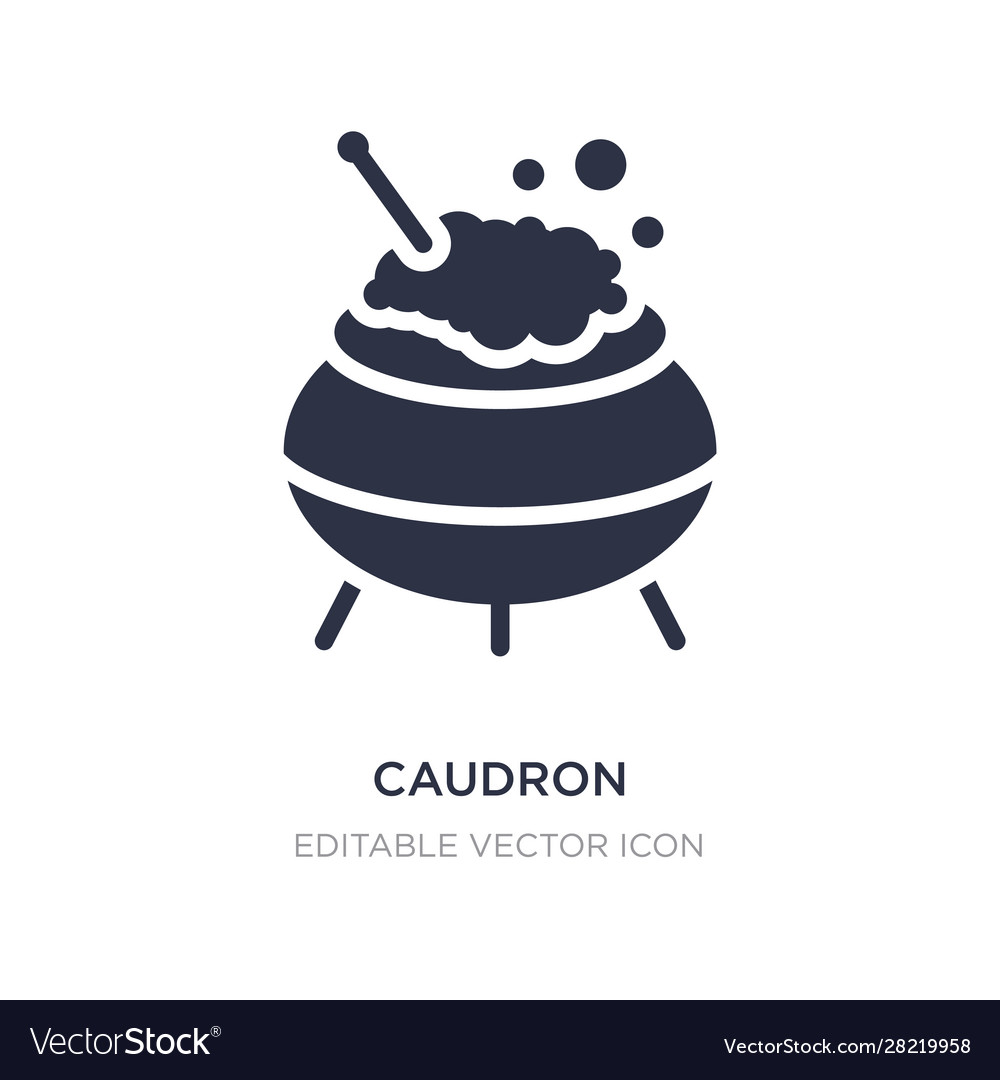 Caudron icon on white background simple element