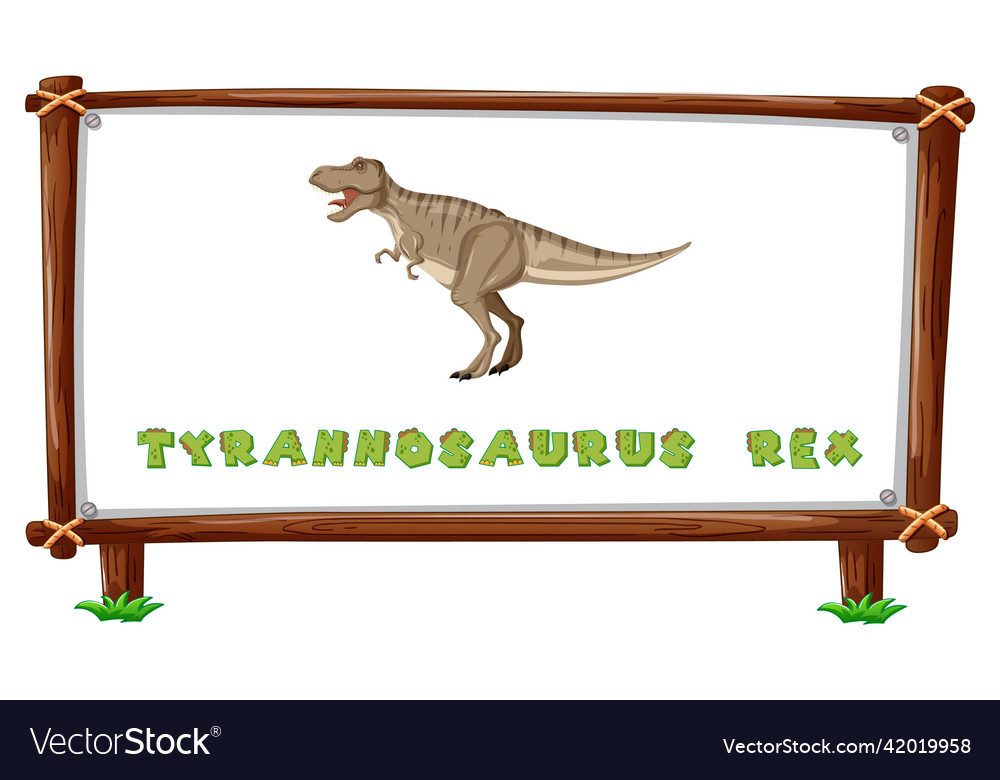 Dinosaur Frame with Text