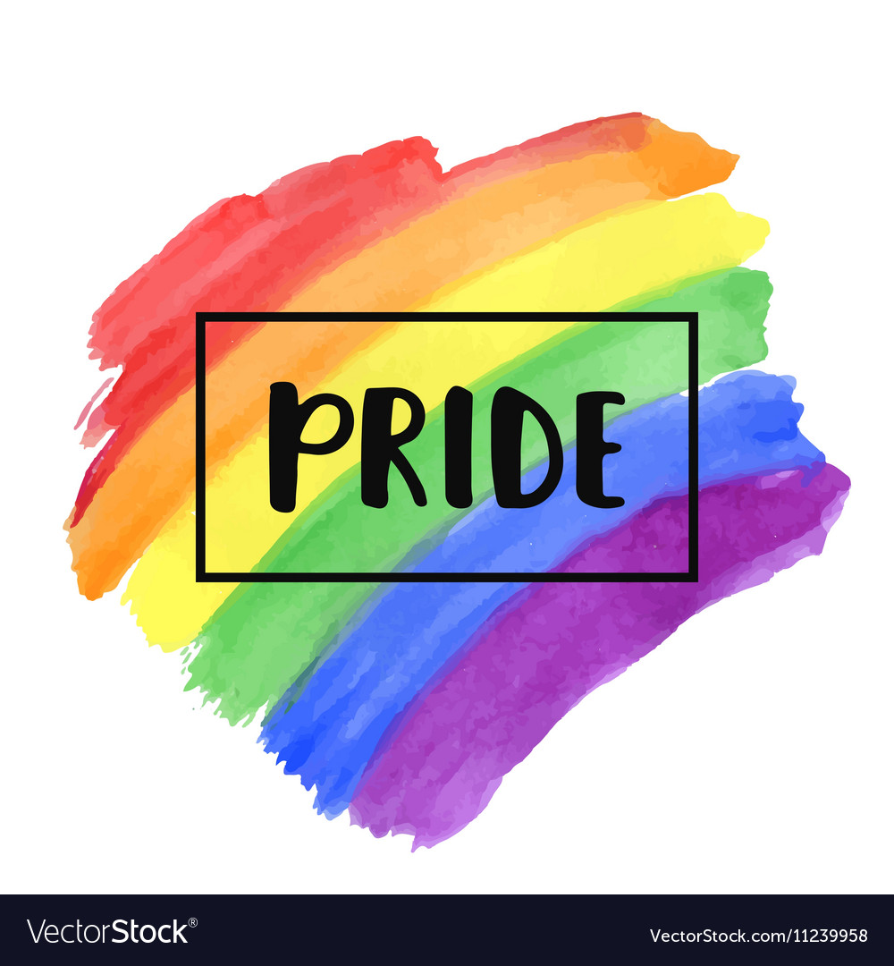 gay pride colors vector