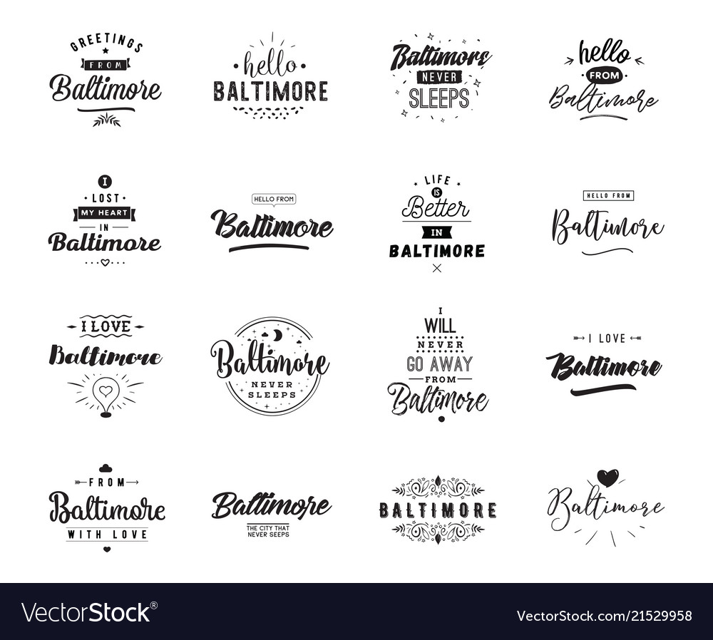 Greeting cards design isolated logos typography