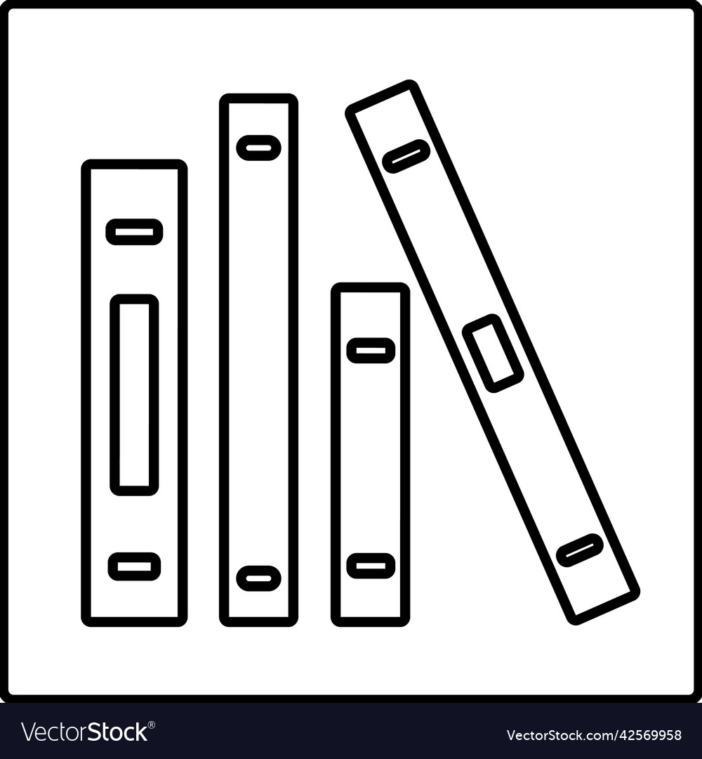 Library bookshelf outline icon line art design