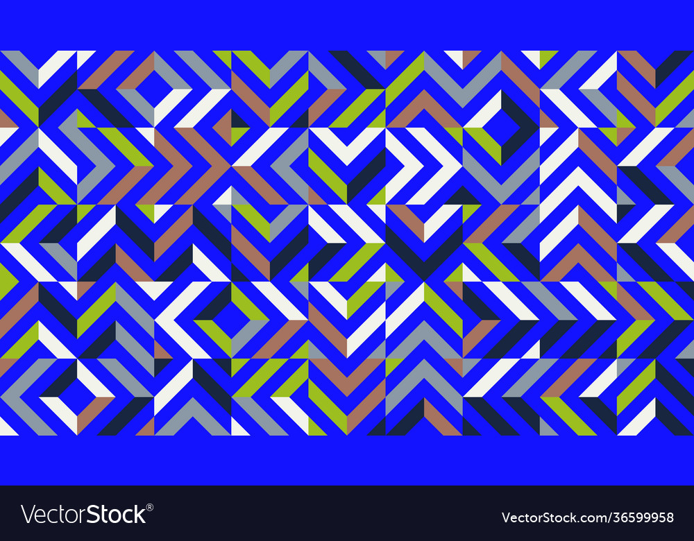 Mosaic abstract pattern design vector image Mosaic abstract pattern design