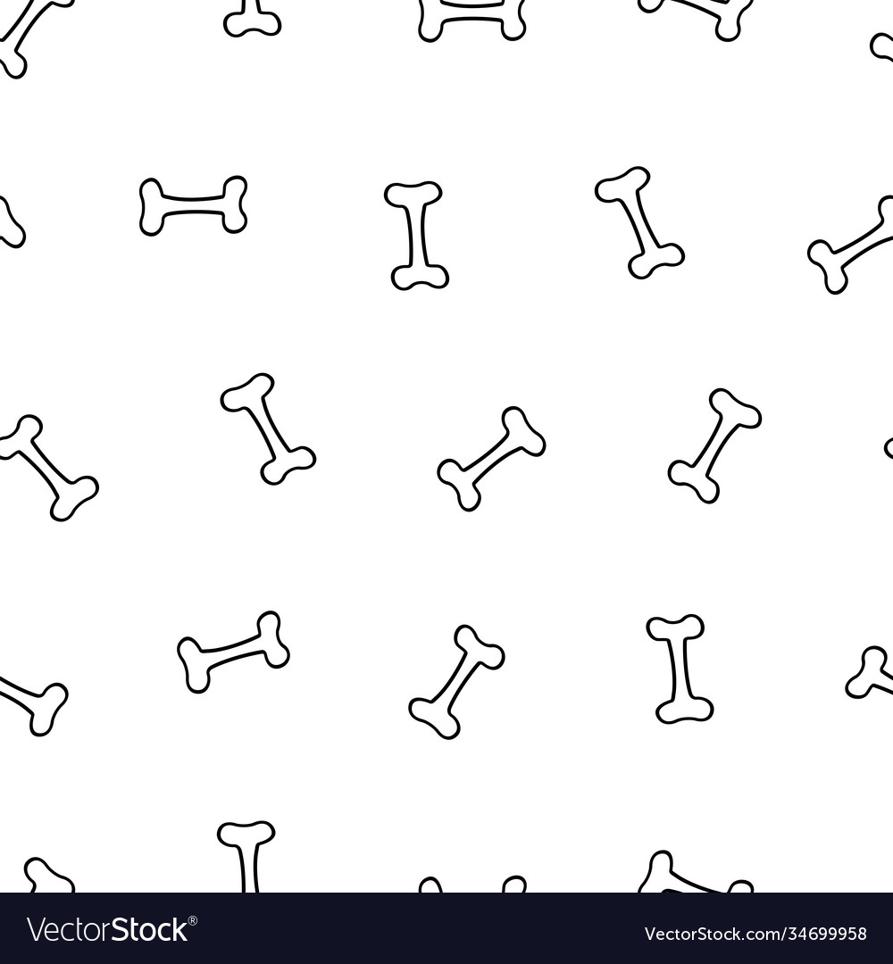Seamless pattern with bones vector image Seamless pattern with bones