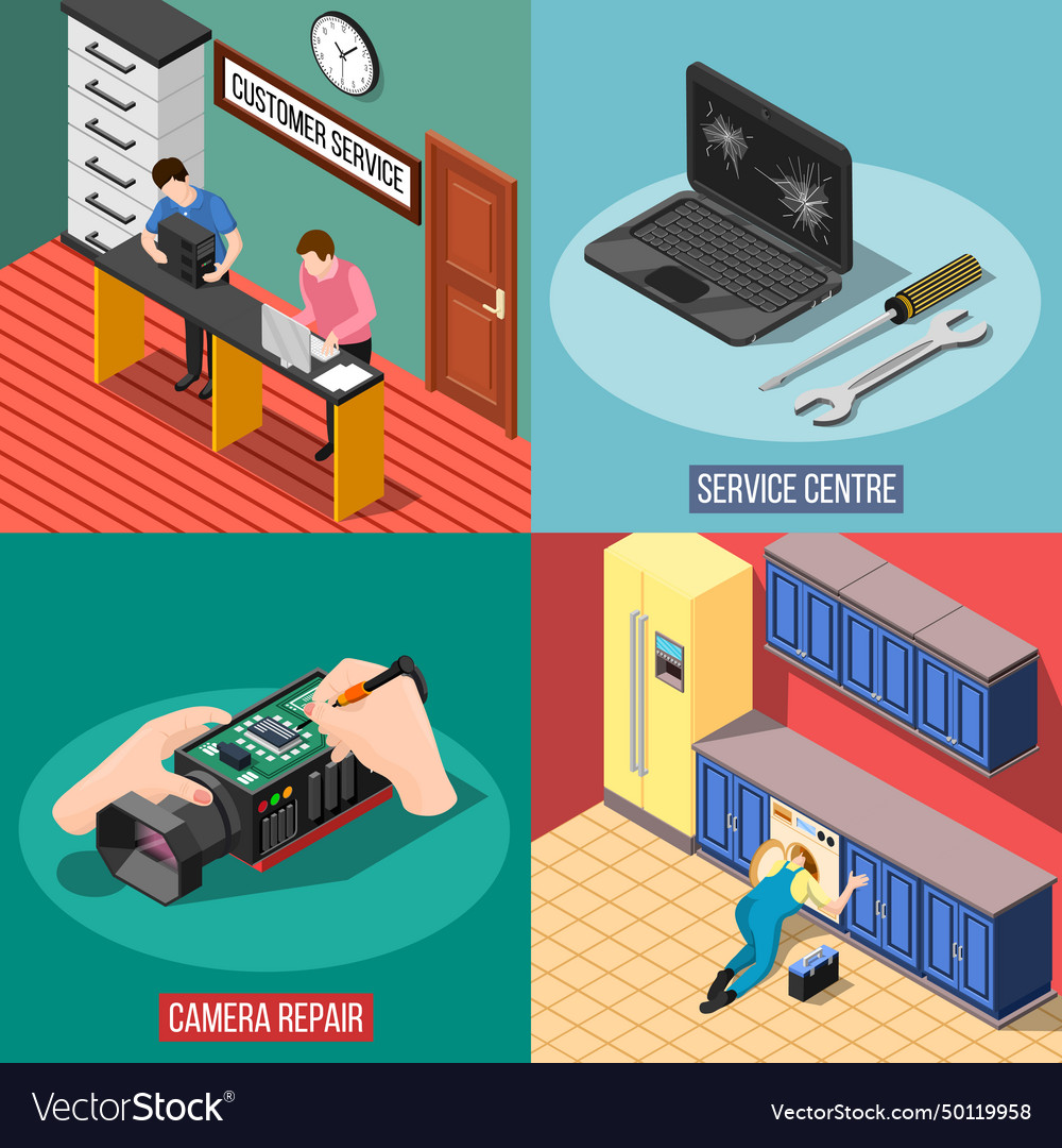 Service centre 2x2 design concept