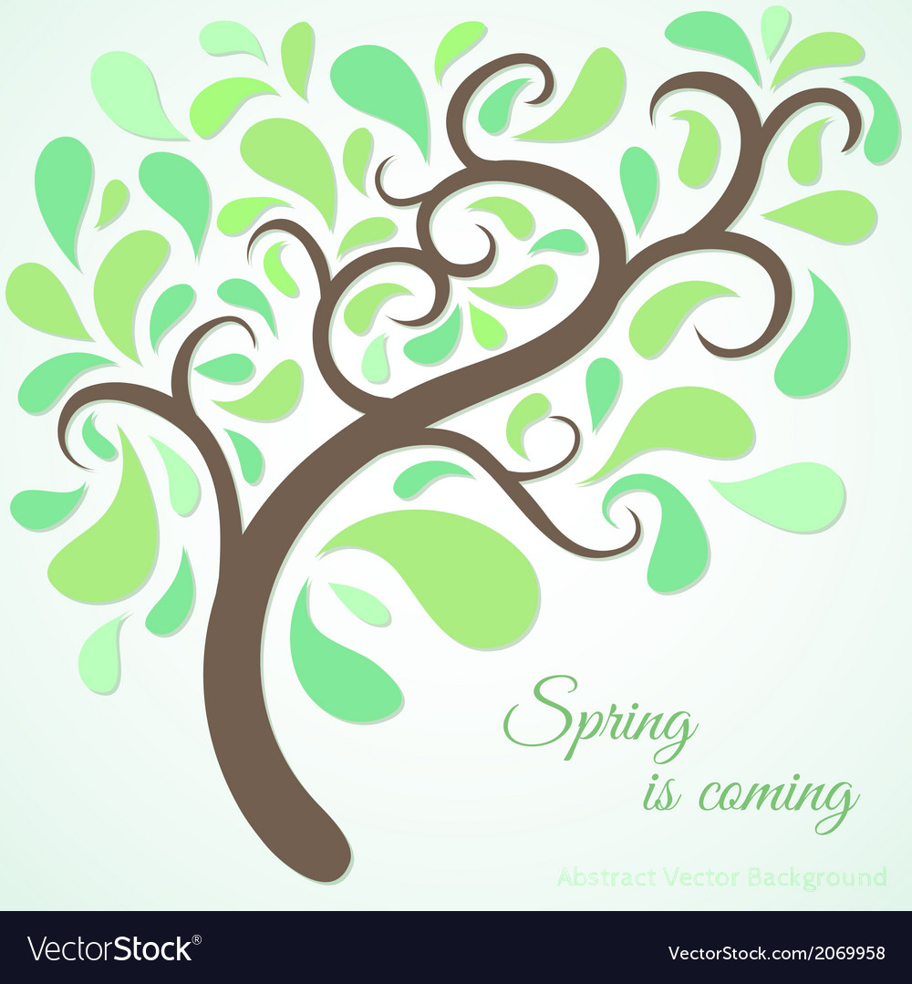 Spring tree branch background
