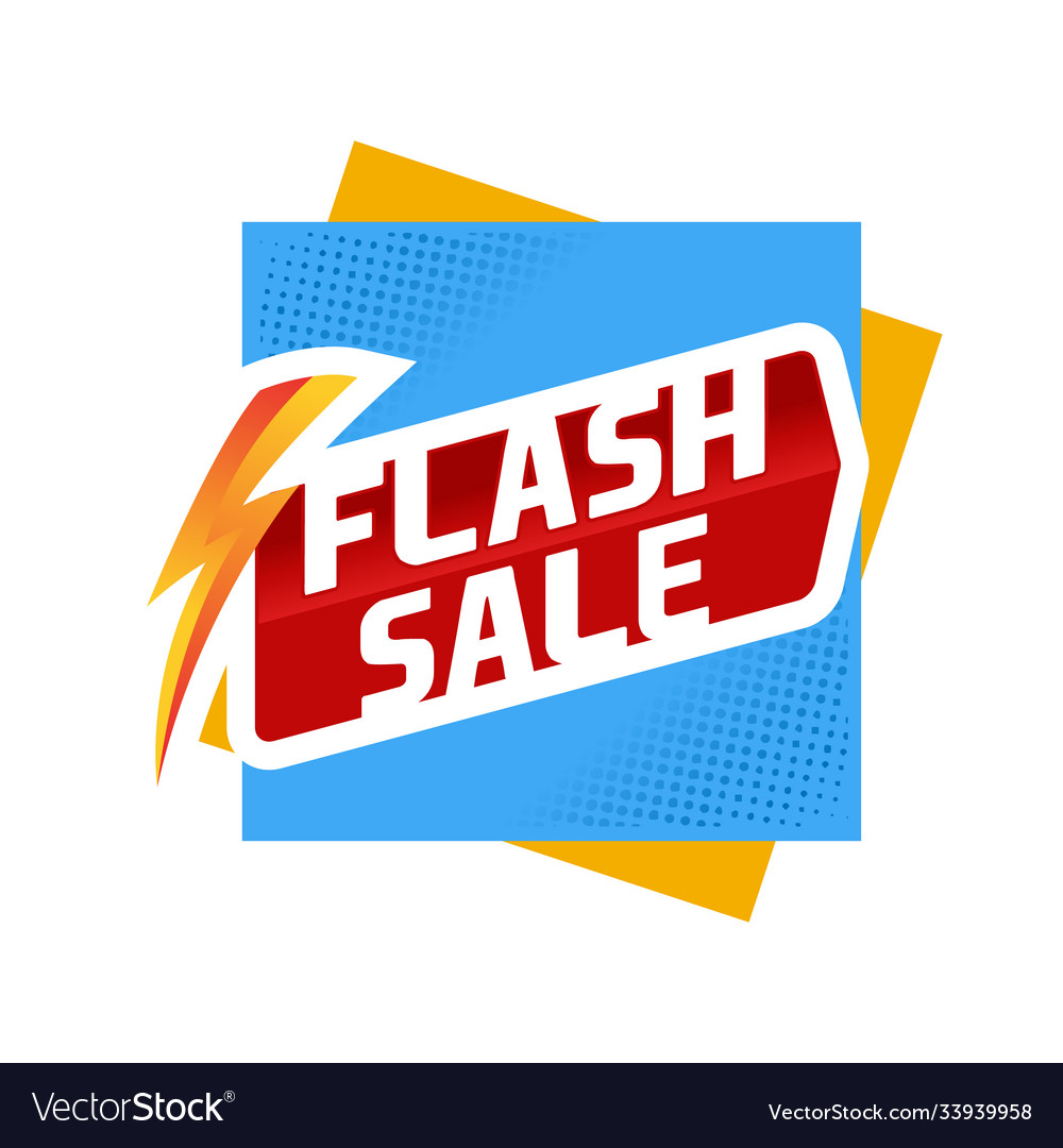 Summer flash sale banner template design special Vector Image