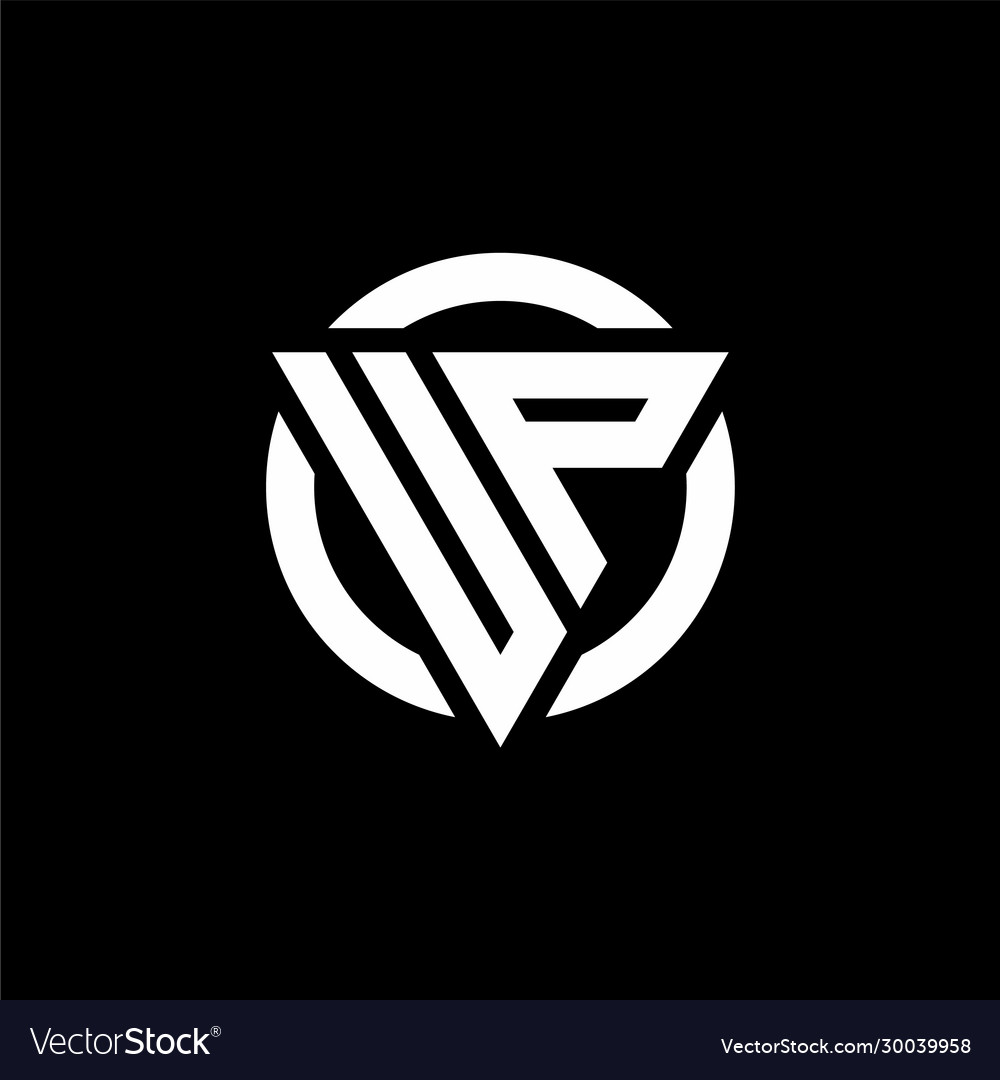 Up logo with triangle shape and circle rounded