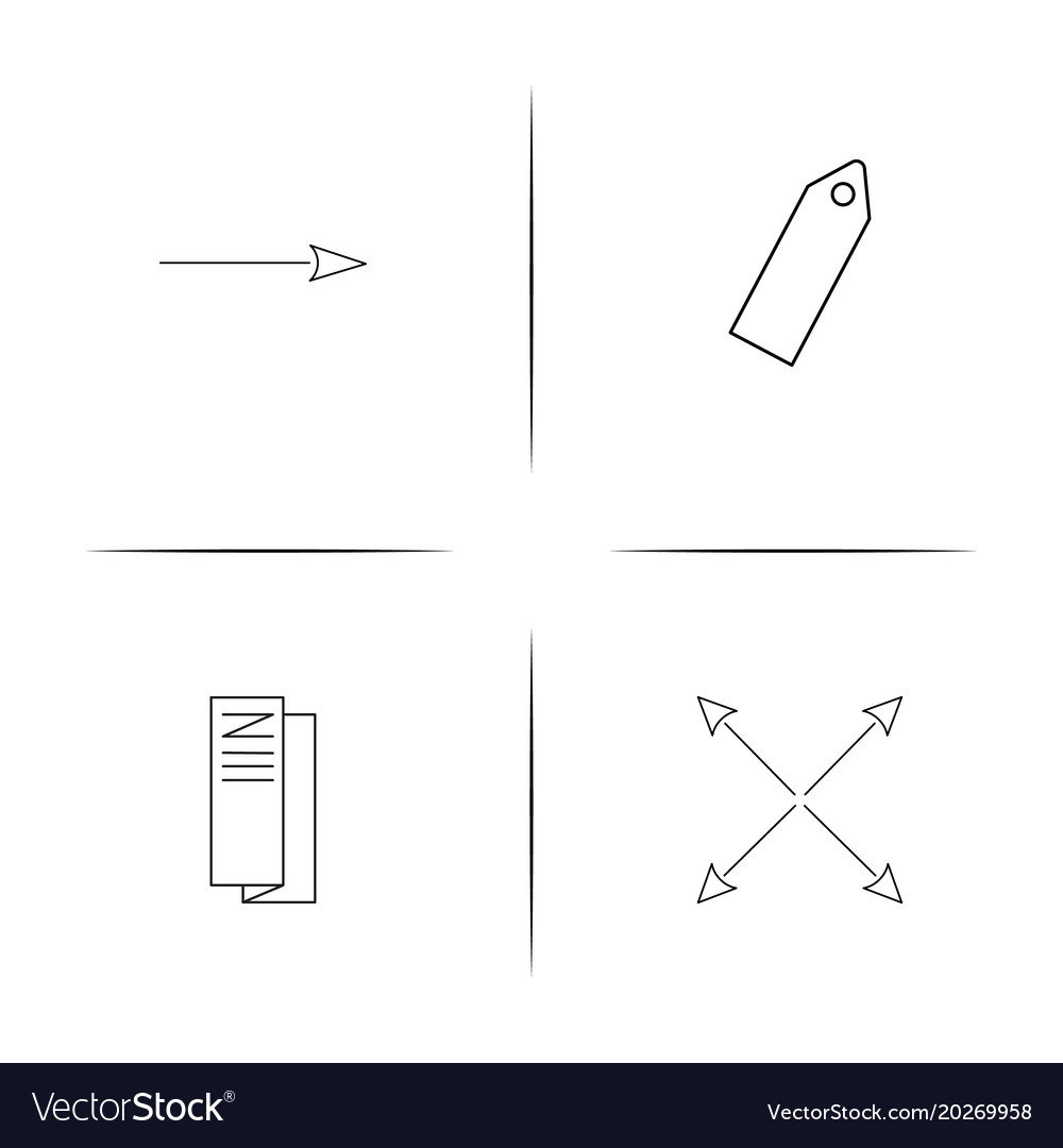 Web linear simple icon setoutline icons