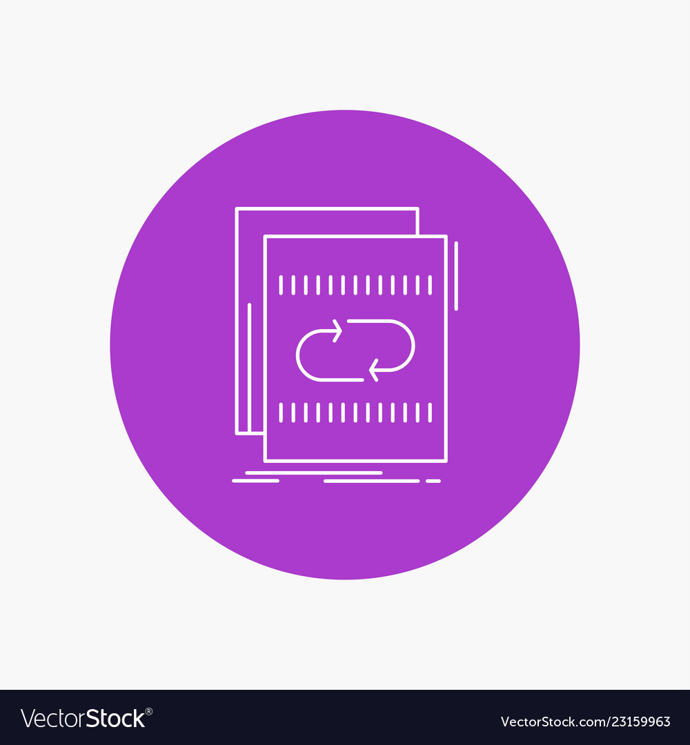 Audio file loop mix sound white line icon