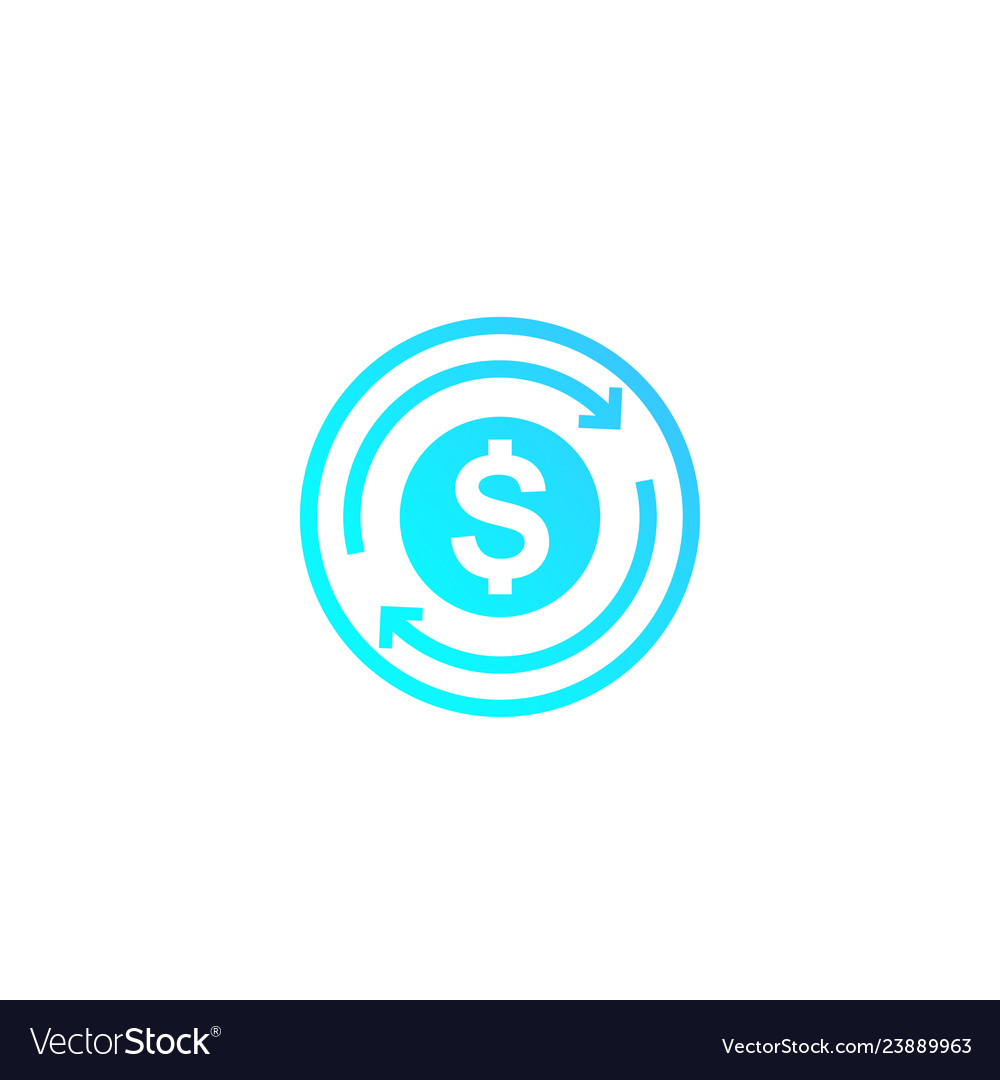 Cashback money refund icon