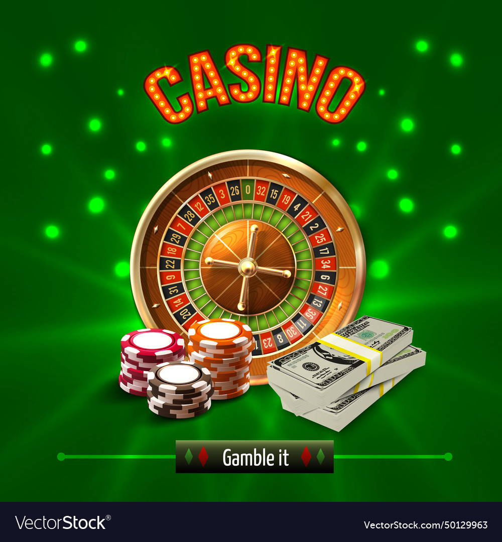 Casino realistic concept