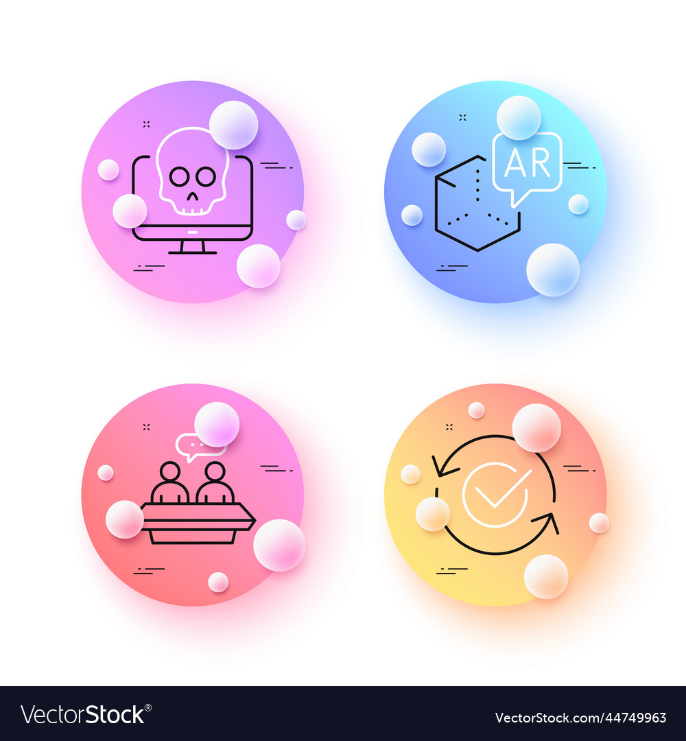 Cyber attack augmented reality and approved vector image Cyber attack augmented reality and approved