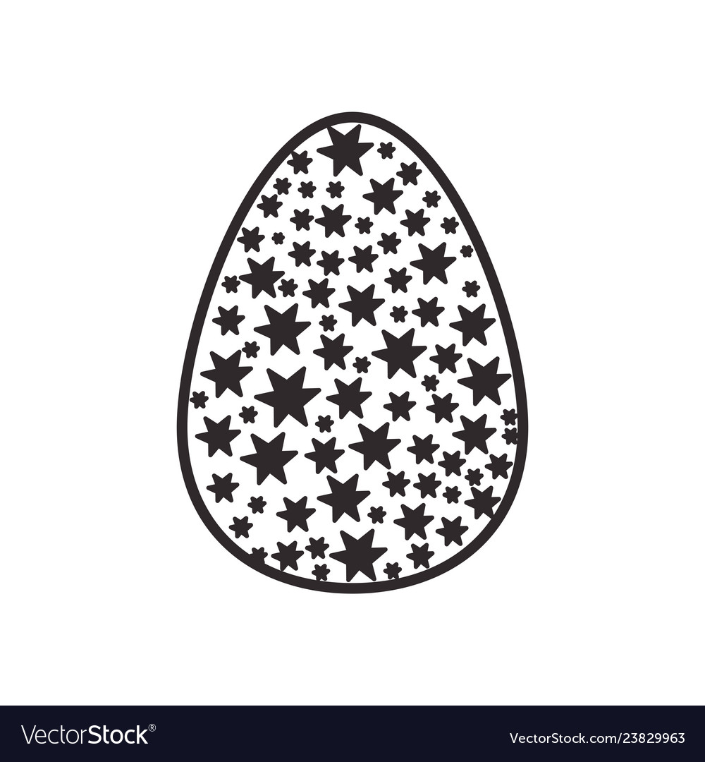 Easter egg isolated icon