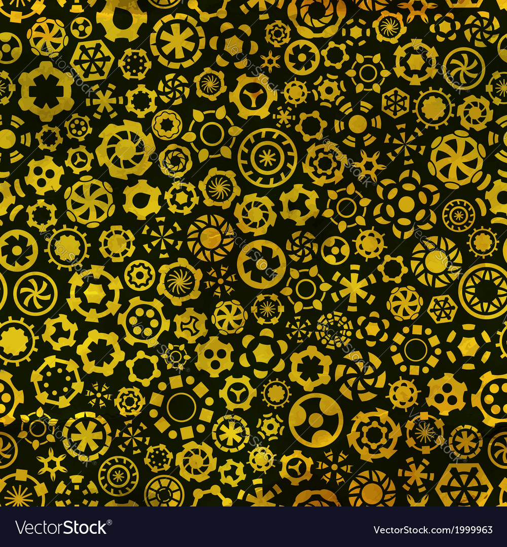 Golden Abstract Pattern