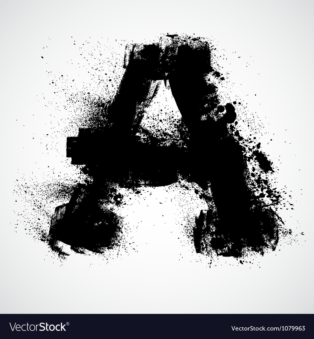 Grunge letter - alphabet symbol design Royalty Free Vector