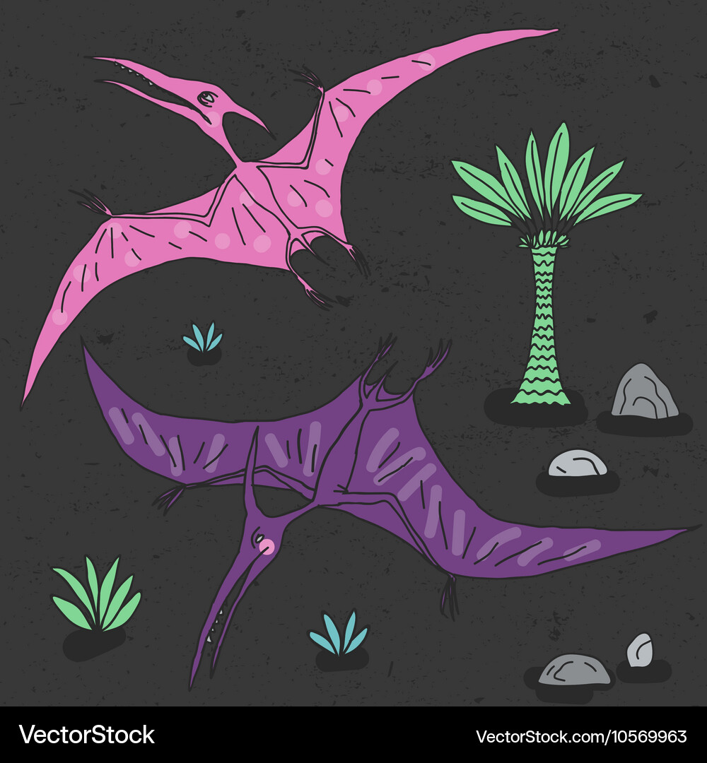 Hand drawn with cute cartoon Royalty Free Vector Image