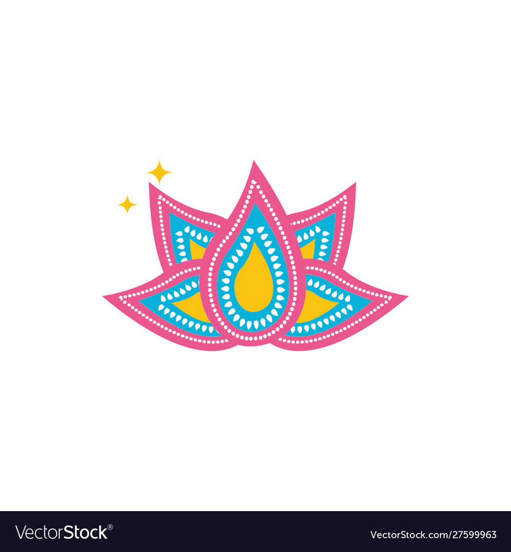 Happy diwali celebration flower icon