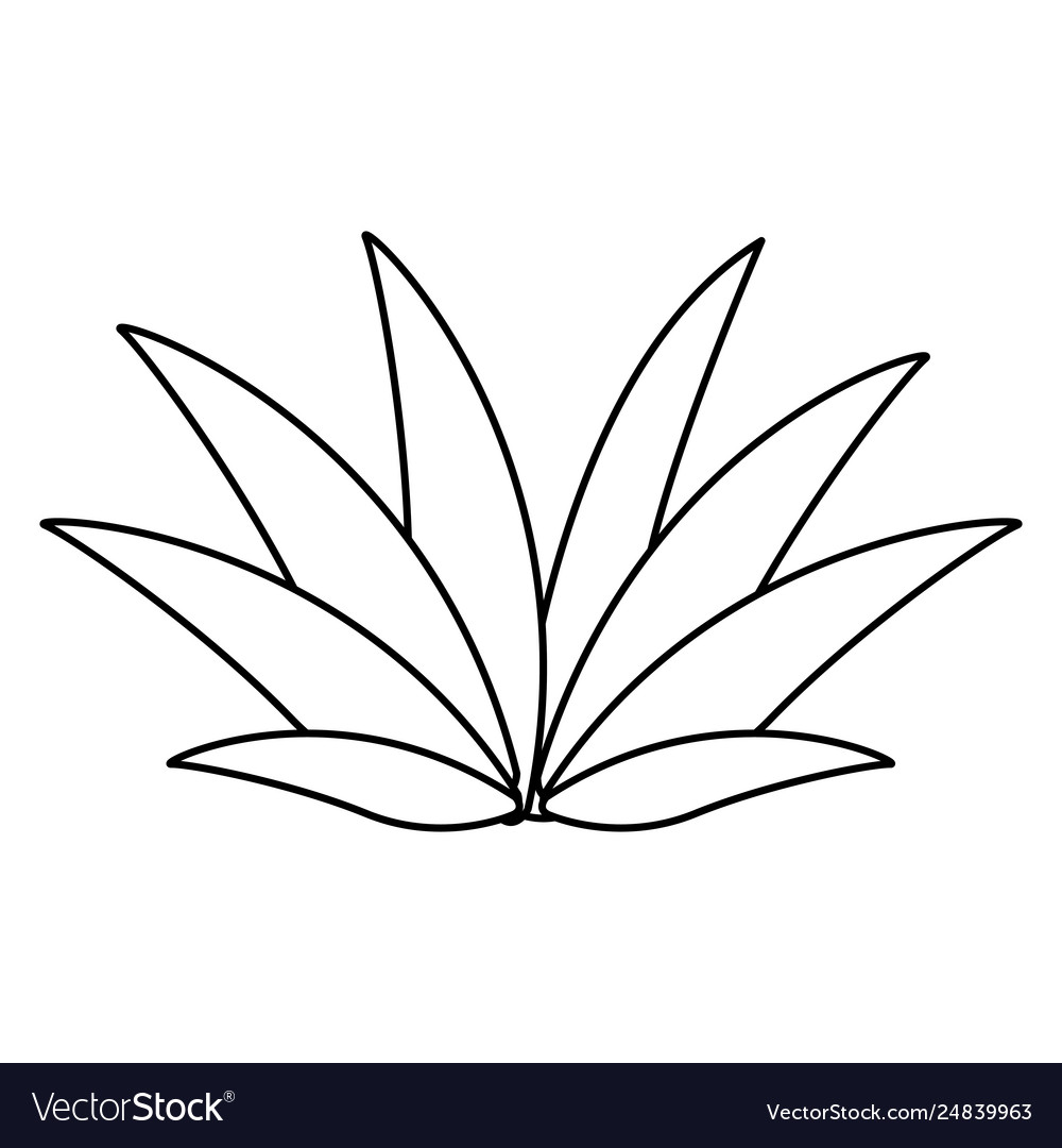 Leaves Nature Cartoon Royalty Free Vector Image