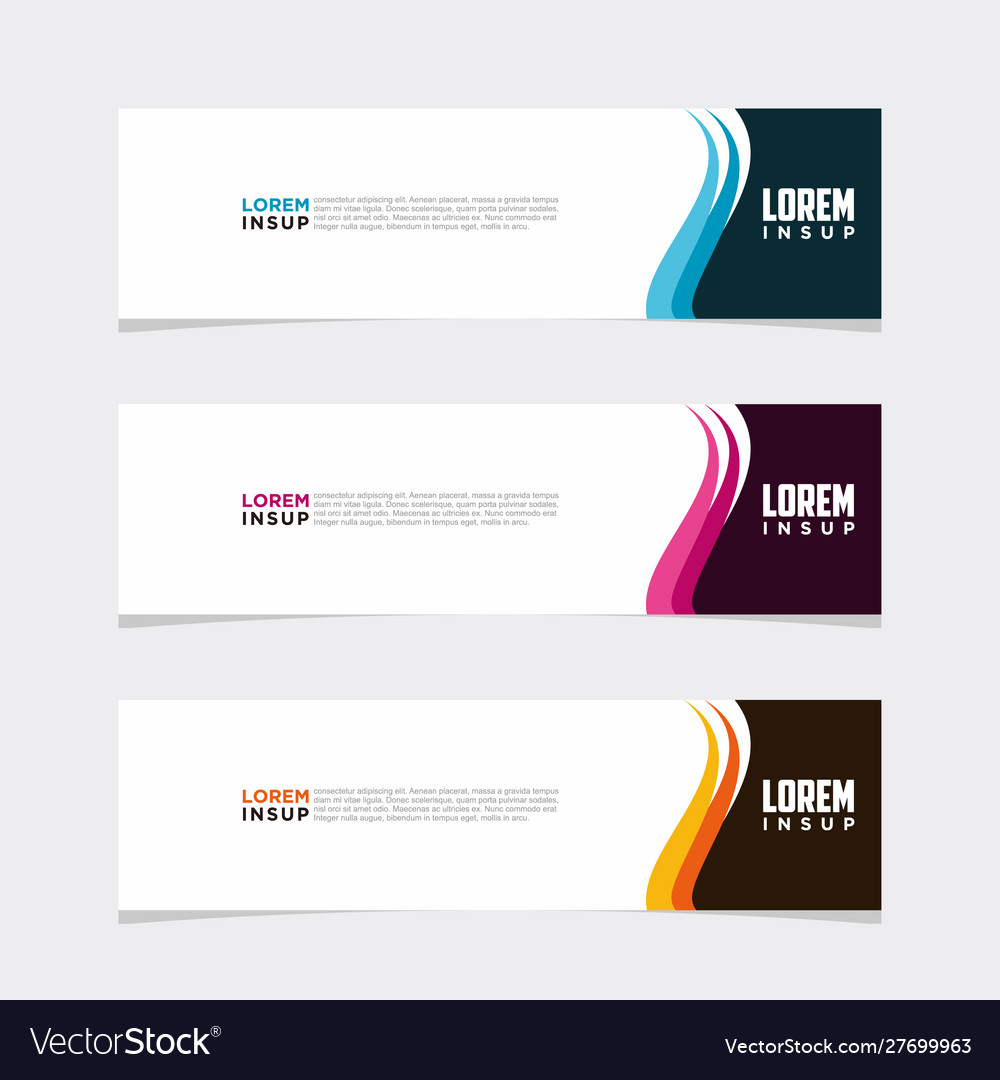 Modern banner web background abstract design Vector Image Modern banner web background abstract design
