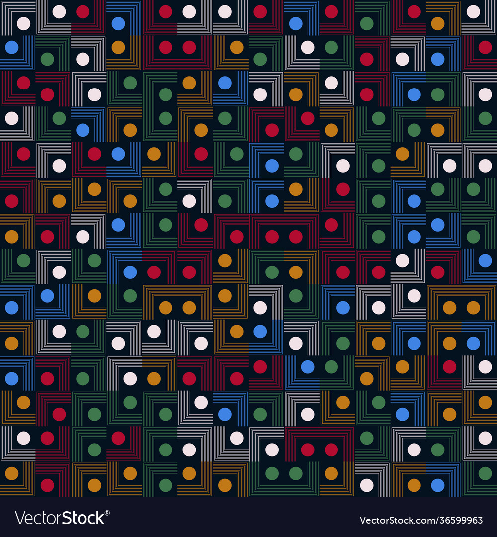Mosaic abstract pattern design vector image Mosaic abstract pattern design