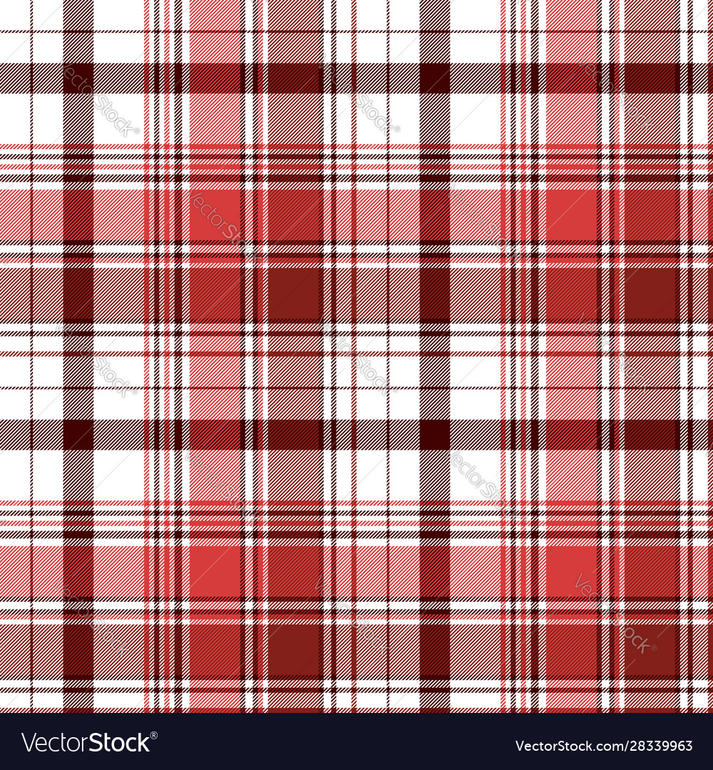 Red & White Check Textile Pattern