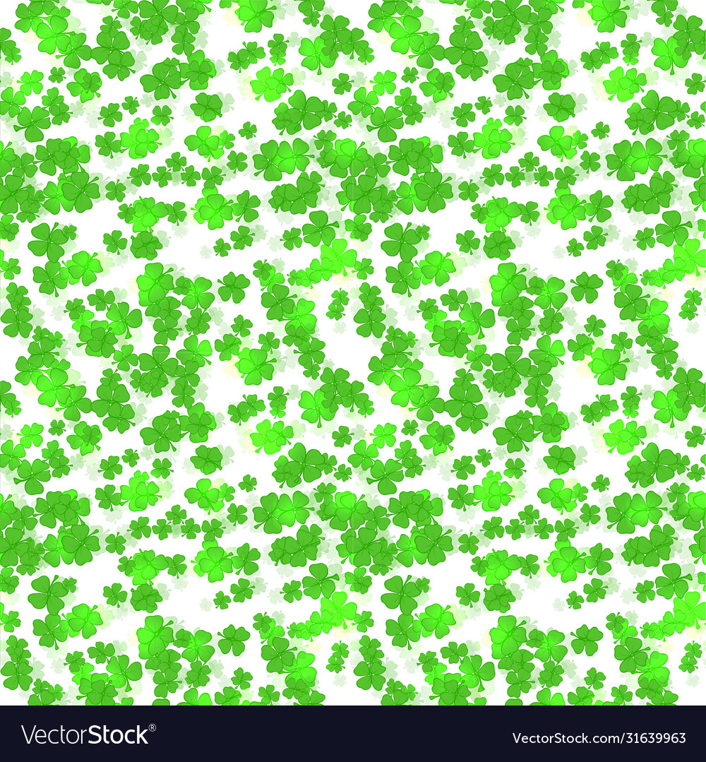 Seamless clover background vector image Seamless clover background