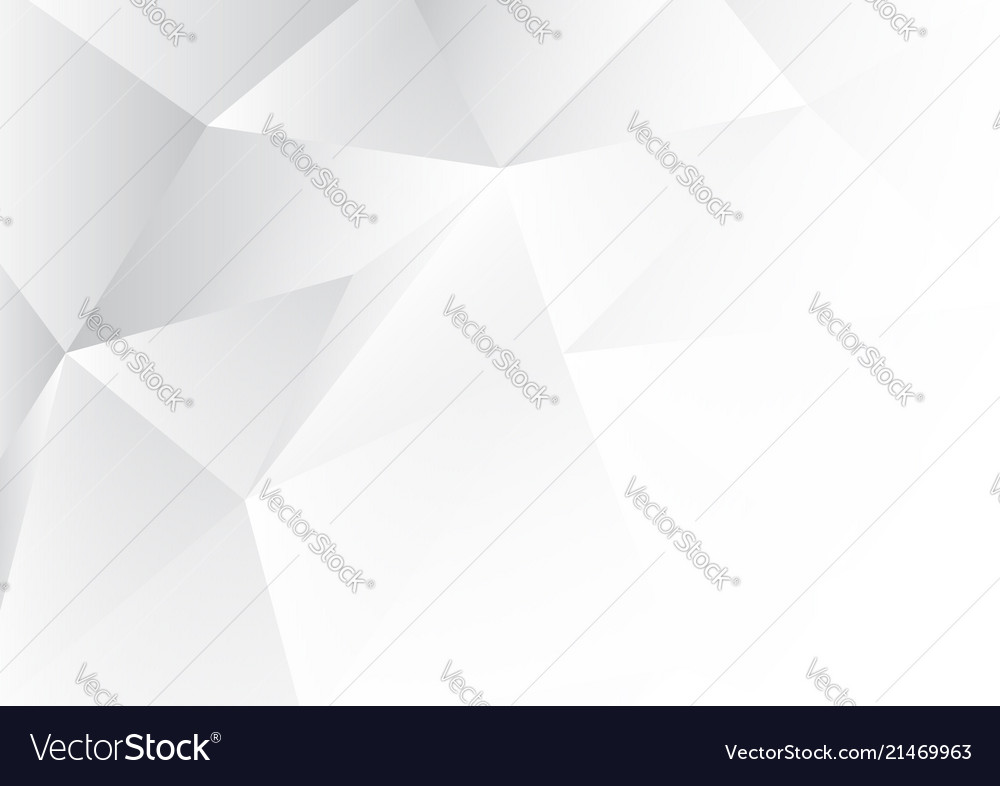 White polygon abstract background with copy space vector image White polygon abstract background with copy space
