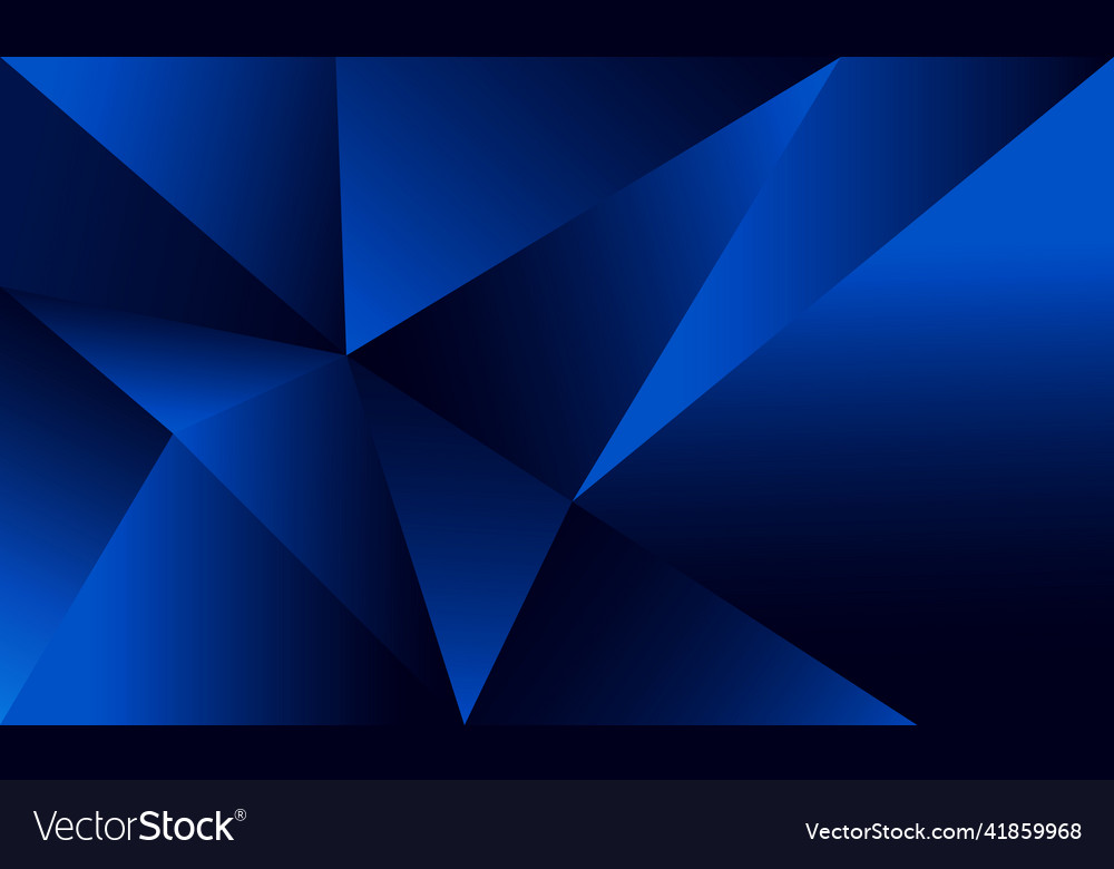 Abstract blue polygon triangles shape background vector image Abstract blue polygon triangles shape background