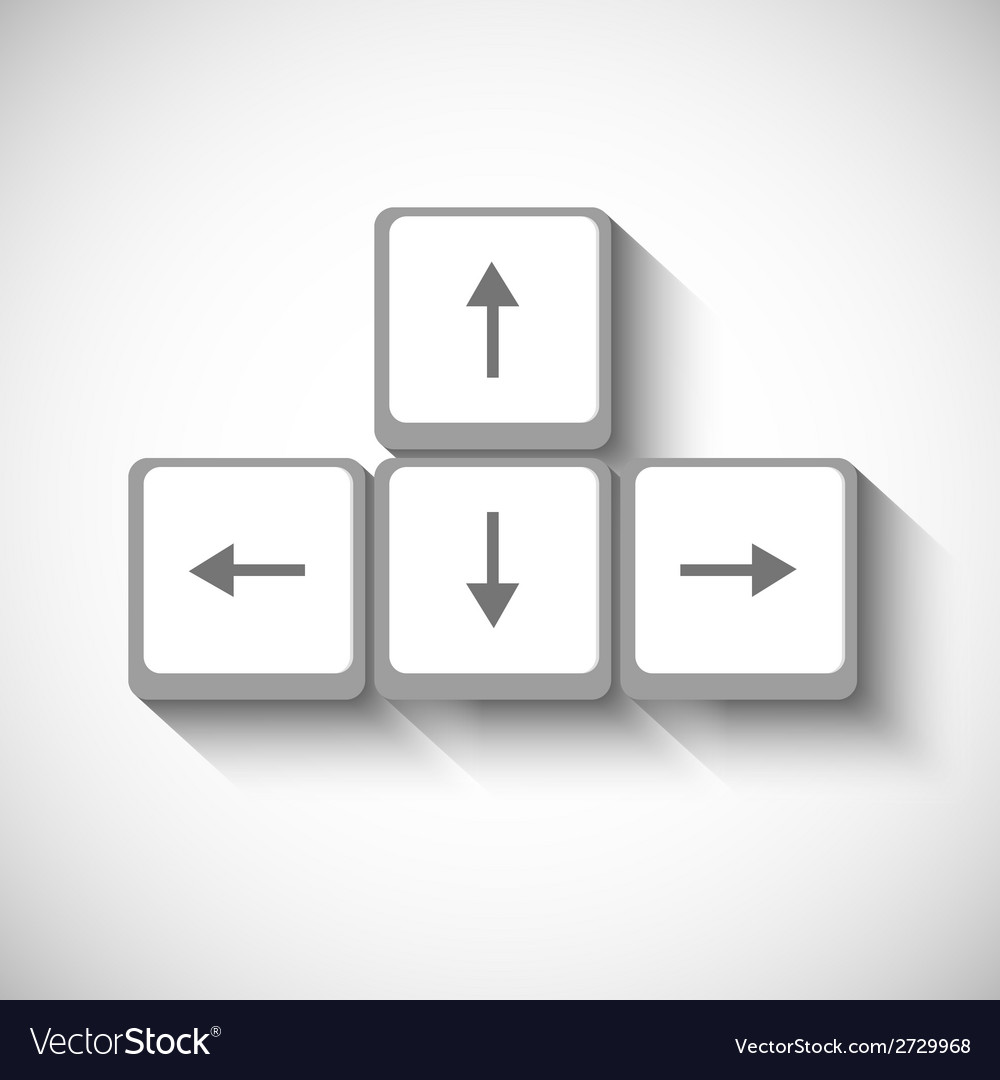 Arrows buttons keyboard
