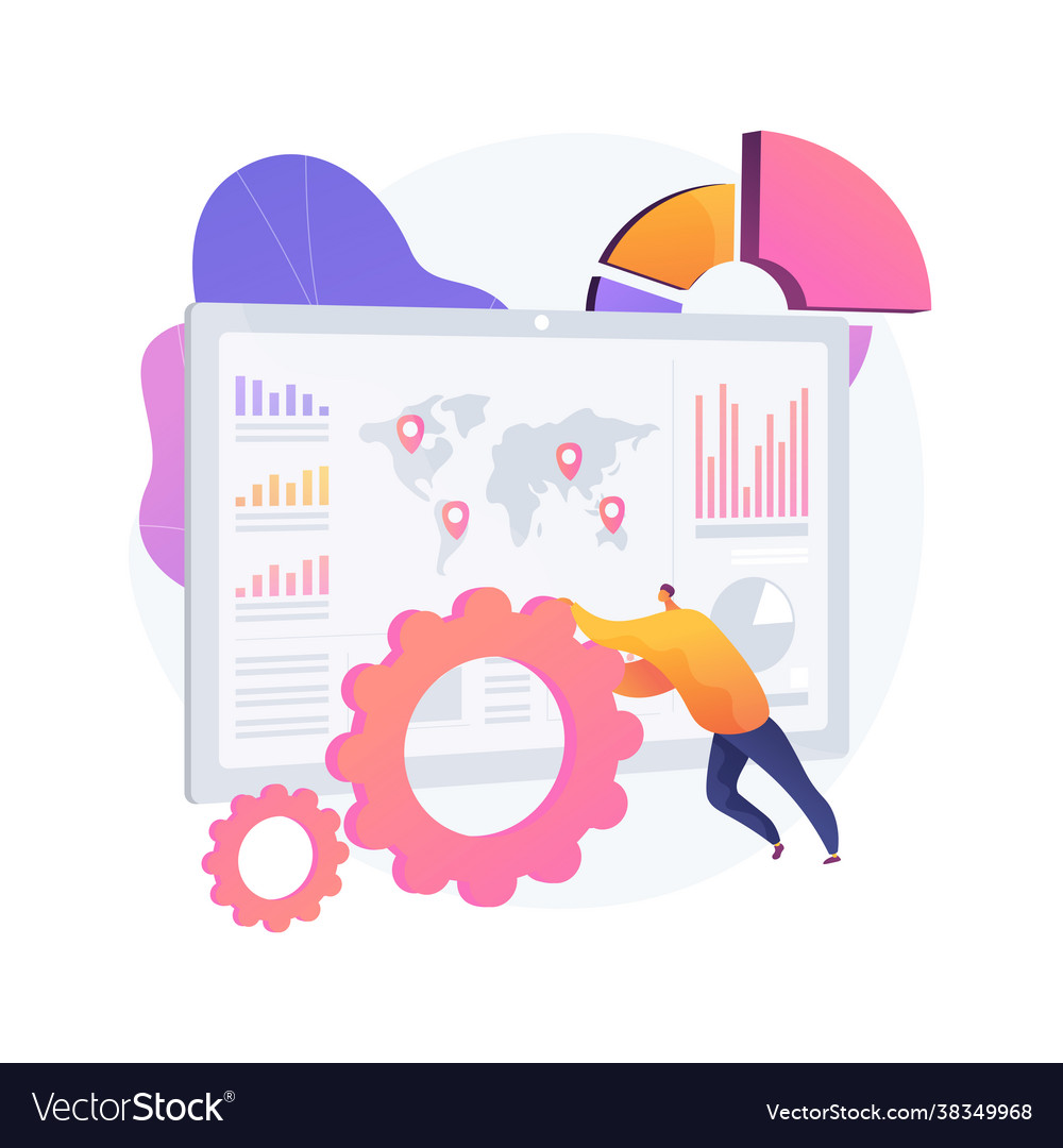Dashboard service abstract concept