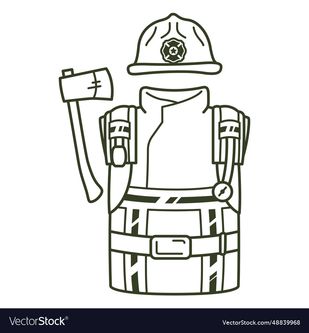 Fireman uniform stroke