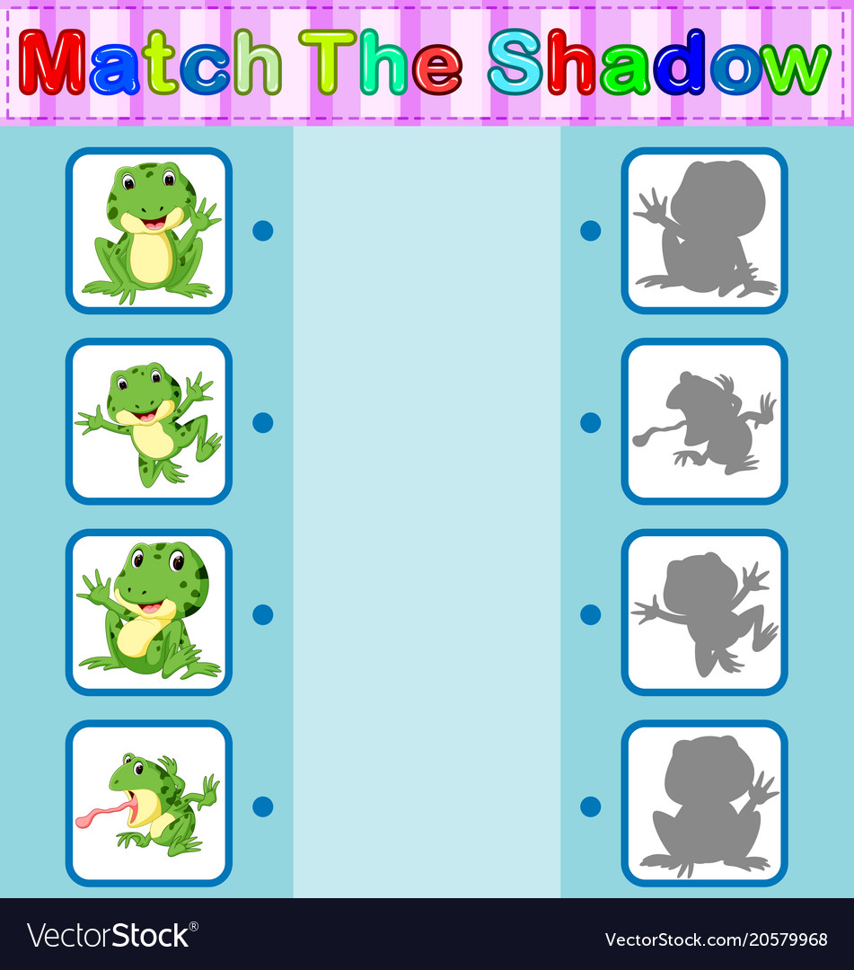 Frog Shadow Matching Game