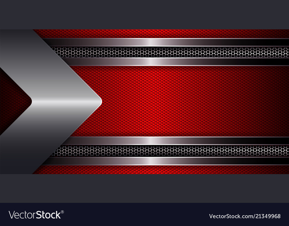 Geometric design with a textured red frame