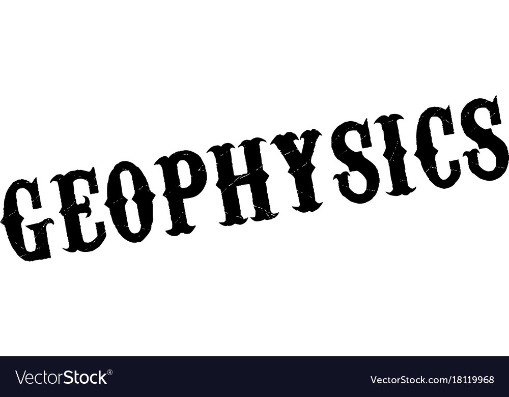 Geophysics rubber stamp Royalty Free Vector Image