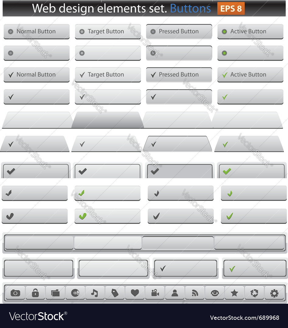 Moderne Web Buttons