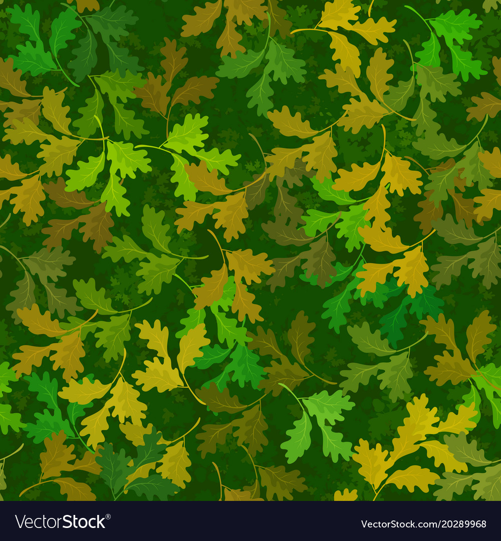 Oak Leaf Seamless Pattern