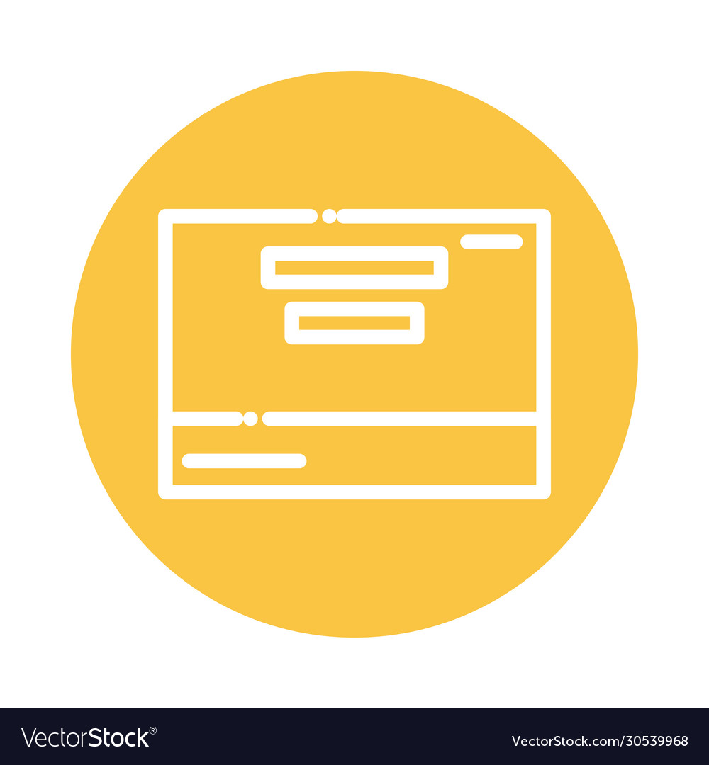 Packaging box block and flat style icon