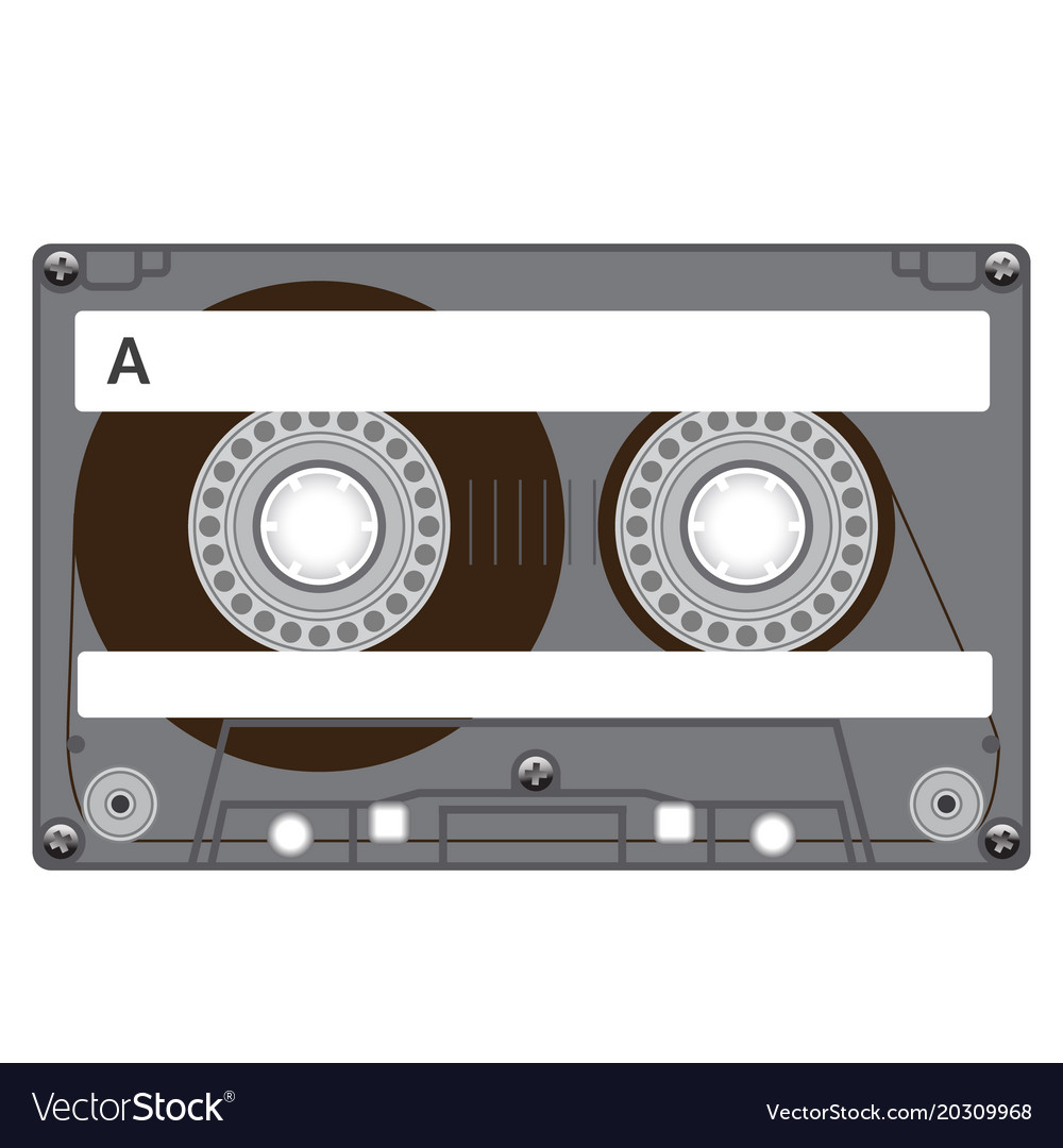 Plastic audio cassette tape