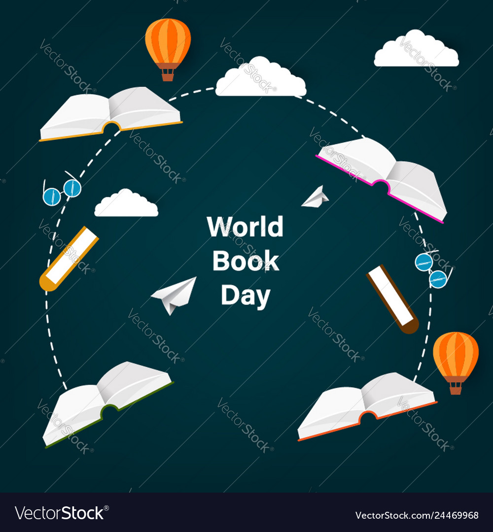 Print world book day background