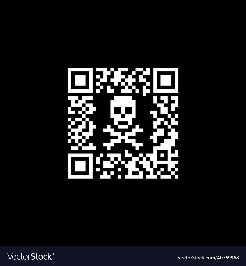 QR Code Skull Pattern