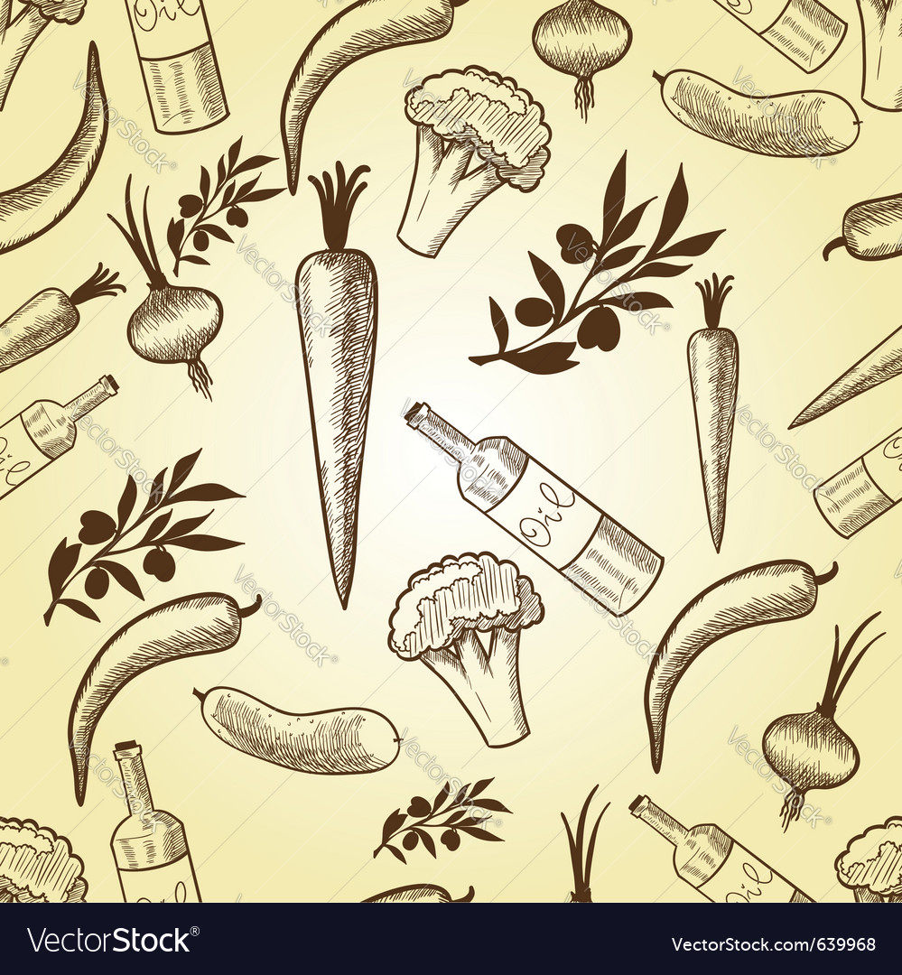 Retro Vegetable Still Life