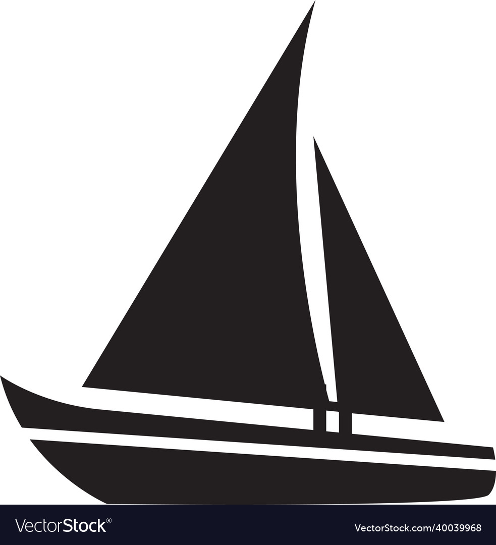 Sailing boat icon