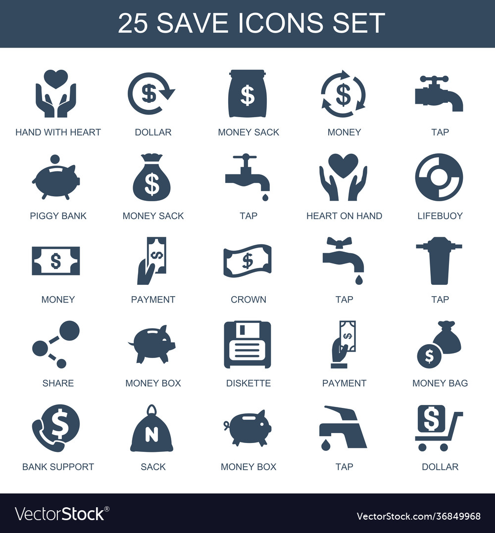 Save icons