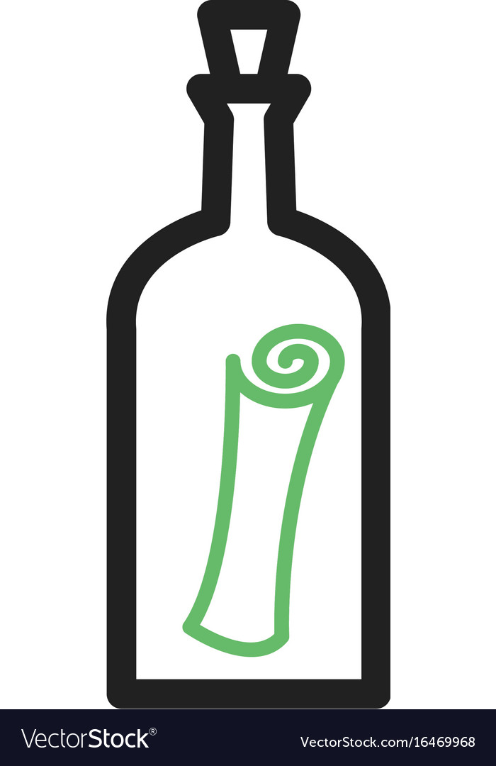 Scroll in bottle