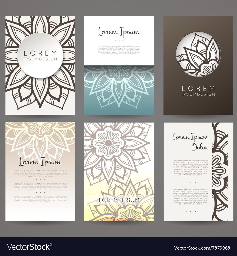 Set of design templates brochures